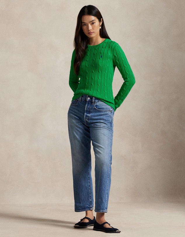 Polo Ralph Lauren - Cable-Knit Cotton Crewneck Sweater