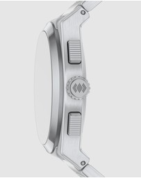 Fossil - Everett Silver Tone Chronograph Watch
