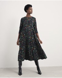 Seasalt - Seasalt Cornwall Black Line Strokes Dress