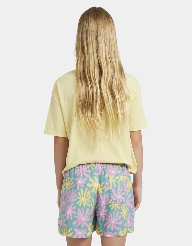 Roxy - Girls 8 to 16 Lekeito Break Printed Elastic Waist Shorts