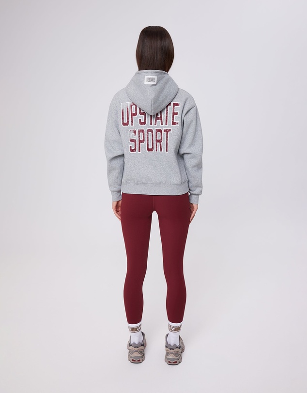 Upstate - Zip Through Hoodie - Grey Marle