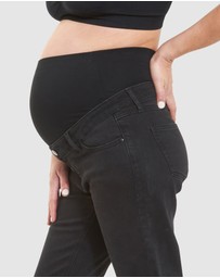 Ripe Maternity - Hunter Over Bump Crop Jean