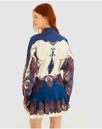 Farm Rio - Arabesque Scarf Mini Skirt