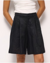 AERE - Linen Bermuda Shorts