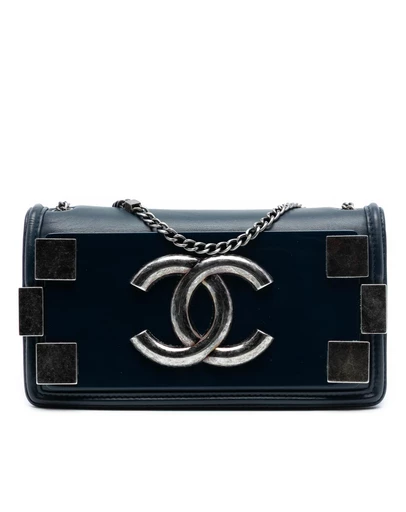 Pre-Loved by Azura Reborn - Pre-Loved Lambskin and Acrylic Boy Brick Horizontal Flap