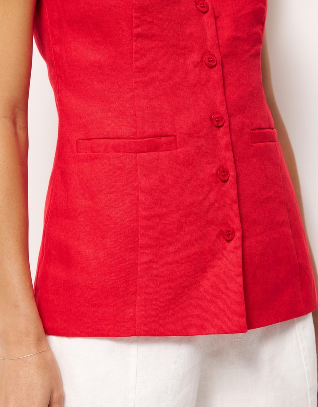 AERE - Amadi Linen Vest