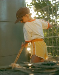 Banabae - Retro Sports Shorts - Yellow