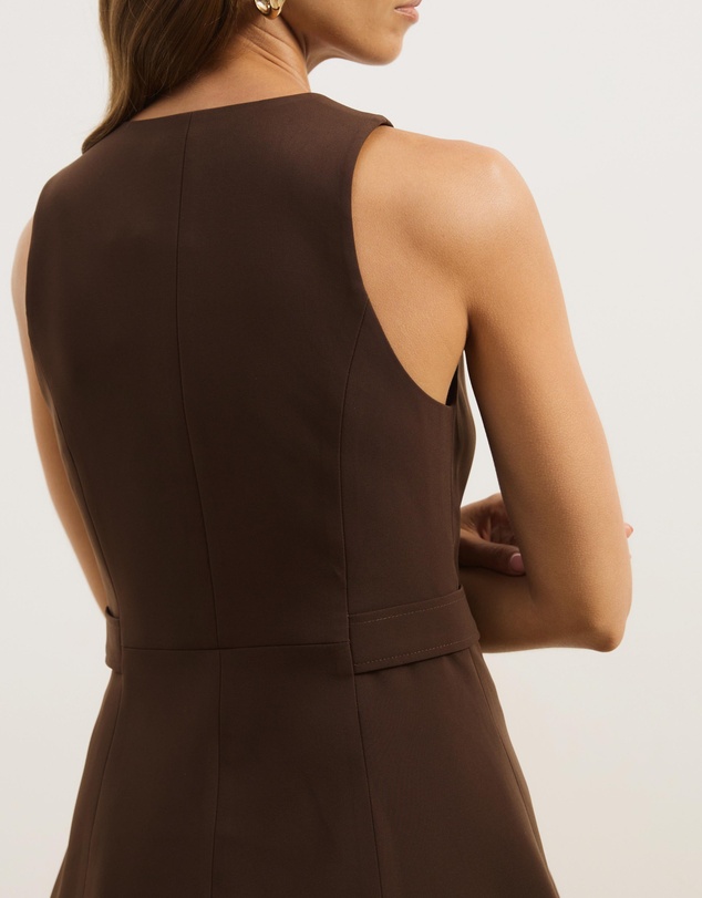 Atmos&Here - Isola Peplum Tailored Vest