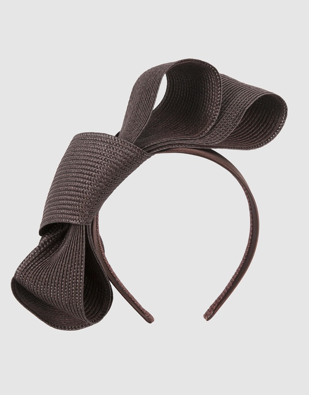 Max Alexander - Chocolate Bow Racing Fascinator