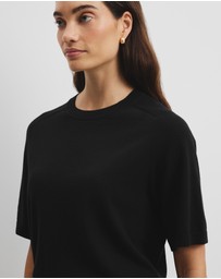 Country Road - Organically Grown Cotton Blend Cashmere Blend T-shirt
