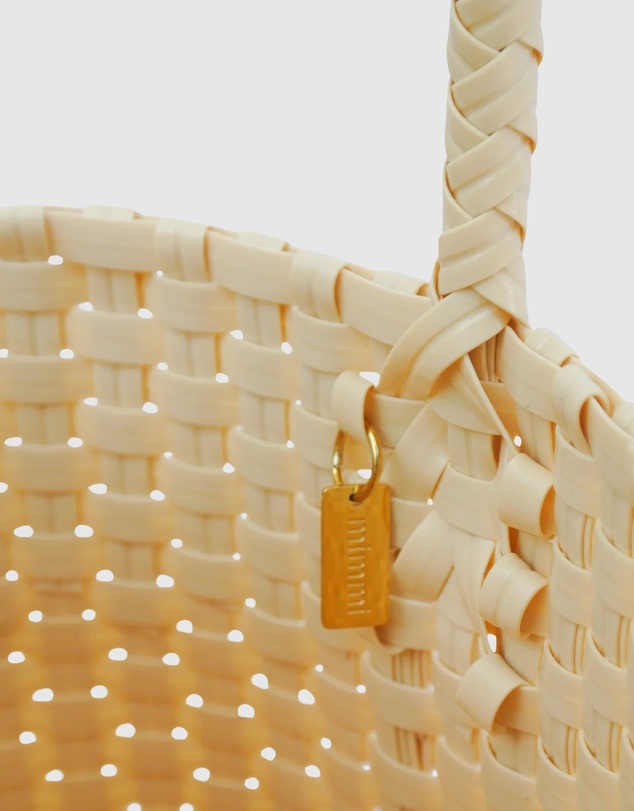 Mimmi Terra - Woven Micro Tote Panna Cotta