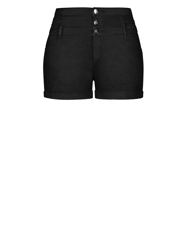 City Chic - Short Hi Waist Denim Short