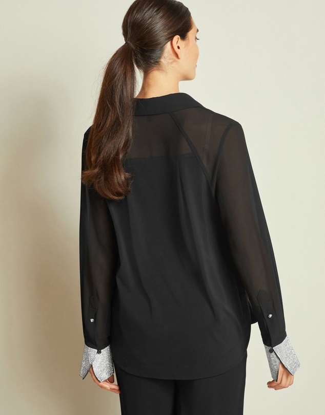 NEXT - Embellished Cuff Detail Button Up Shirt