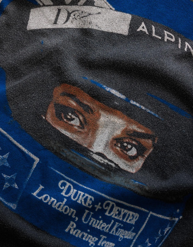 Duke + Dexter - Alpine Formula One Team Helmet Washed Black T-Shirt