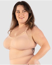 B Free Intimate Apparel - Cushion Padded Strap Wire Free Maternity & Nursing Bra﻿ (B-H) Cup