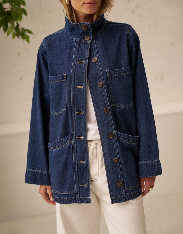 Ceres Life - Tilda Funnel Neck Shacket