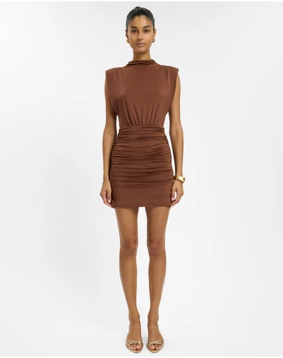 With Harper Lu - Structured Shoulder Mini Dress