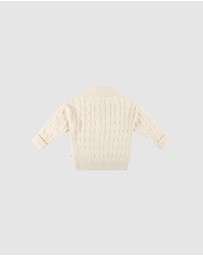 Kynd Baby - Knit Rib Jumper in Ivory