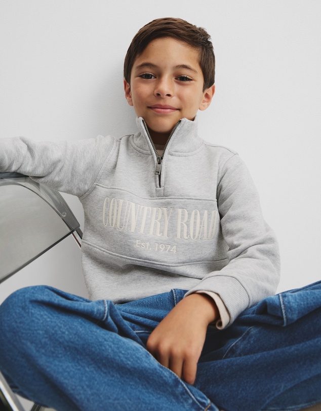 Country Road - Australian Cotton Heritage Half Zip Sweat
