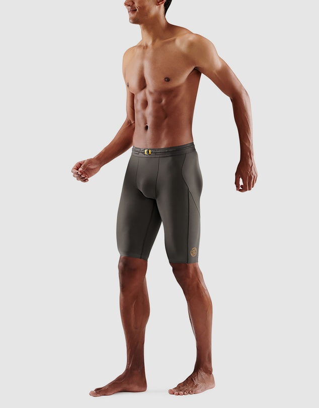 SKINS - SKINS Compression Men's Series-5 Running/Gym Half Tight Charcoal