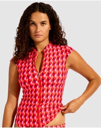 Seafolly - Sorrento Cap Sleeve Sunvest Bikini Top