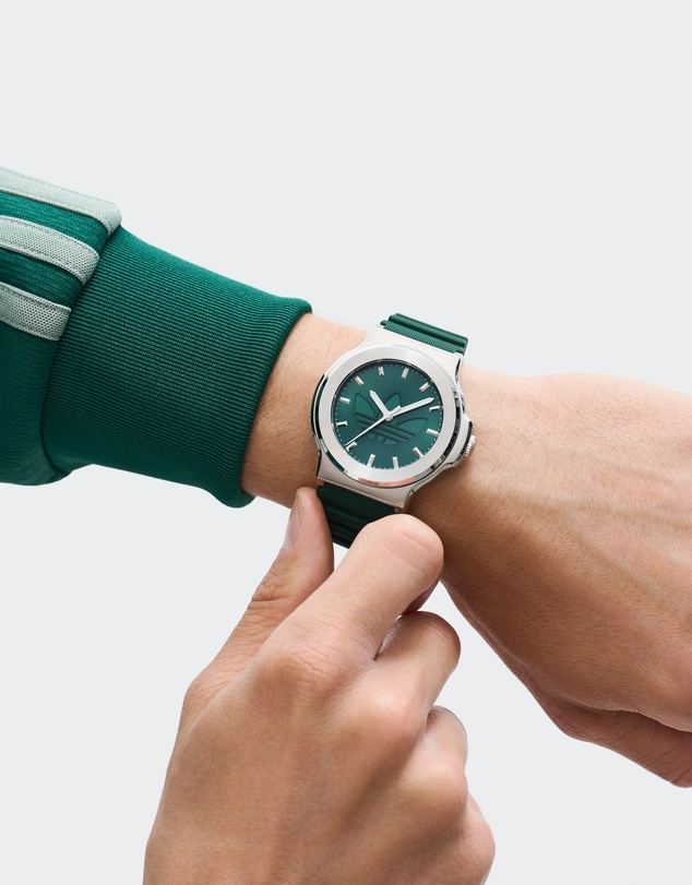adidas Originals - Expression Three Steel Green Silicone Watch