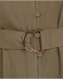 Petal & Pup - Louise Belted Romper - Khaki