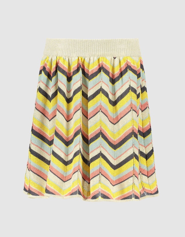 Like FLO - Fancy Knitted Zigzag Skirt - Kids-Teens