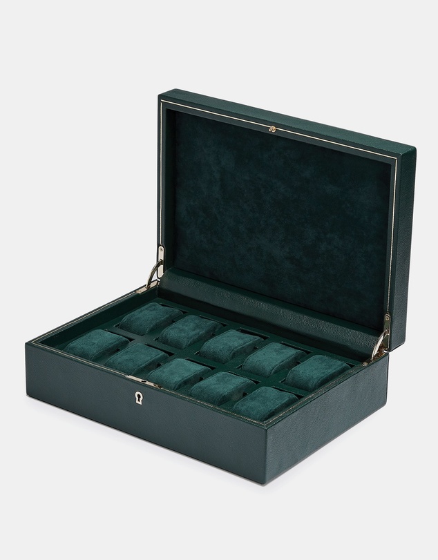 Wolf - Wolf British Racing Green 10 Pc Watch Box