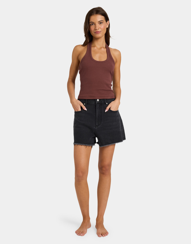 Roxy - Womens Base Rib Halter Tank Top