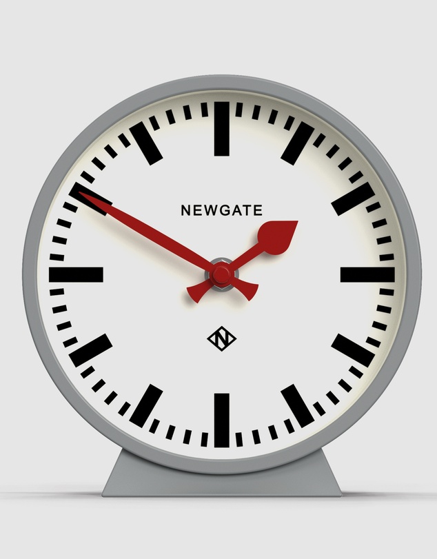Newgate - Newgate Railway Mantel Clock Posh Grey