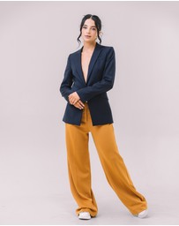 Youmsara - The Freya Wide Leg Knit Pants