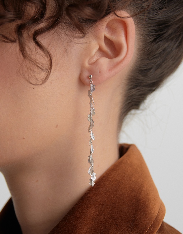 Karen Walker - Leaf Drop Earrings
