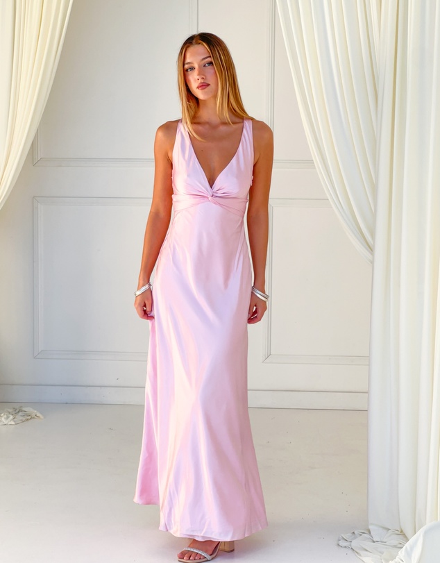 Beginning Boutique - Oden Light Pink Formal Maxi Dress