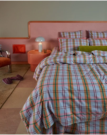 Mosey Me - Confetti Plaid Quilt Cover