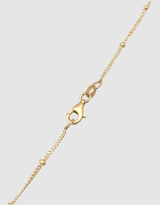 Elli Jewelry - Necklace Crystal Circle 925 Sterling Silver Gold-Plated