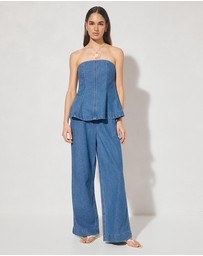 MON RENN - Indigo Denim Pants