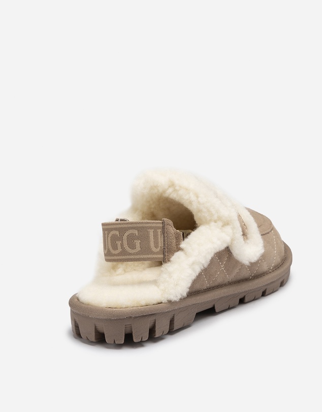 Ozwear Connection Uggs - UGG Violet Matelassé Shearling Slipper (Elastic Logo, Detachable Feature)