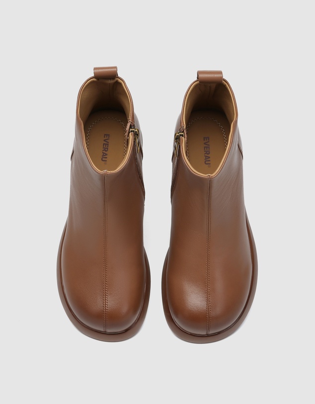 EVERAU - EverAU Ugg Chapple Cow Leather Upper Fashion Boots