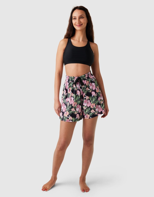 Modest Mermaid - Floral Fit Highwaist Board Short SPF50+