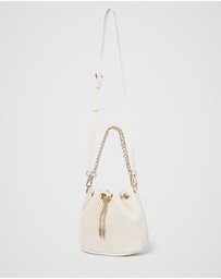 Forever New - Dahlia Drawstring Pleated Bucket Bag