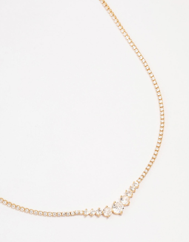 Lovisa - Gold Plated Symmetrical Graduating Round Necklace