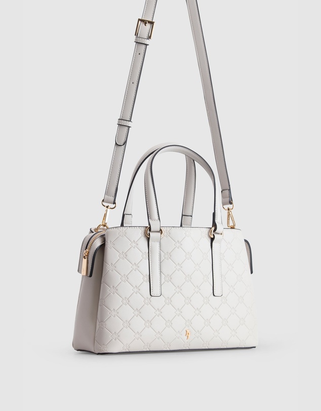 Laura Jones - Logo Embossed Tote Bag