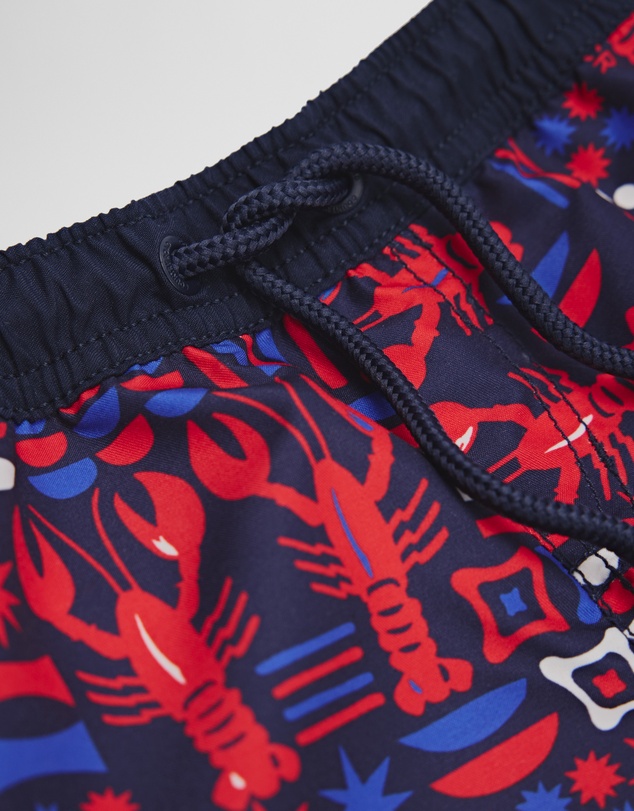 Country Road - Lobster Geometric Board Short