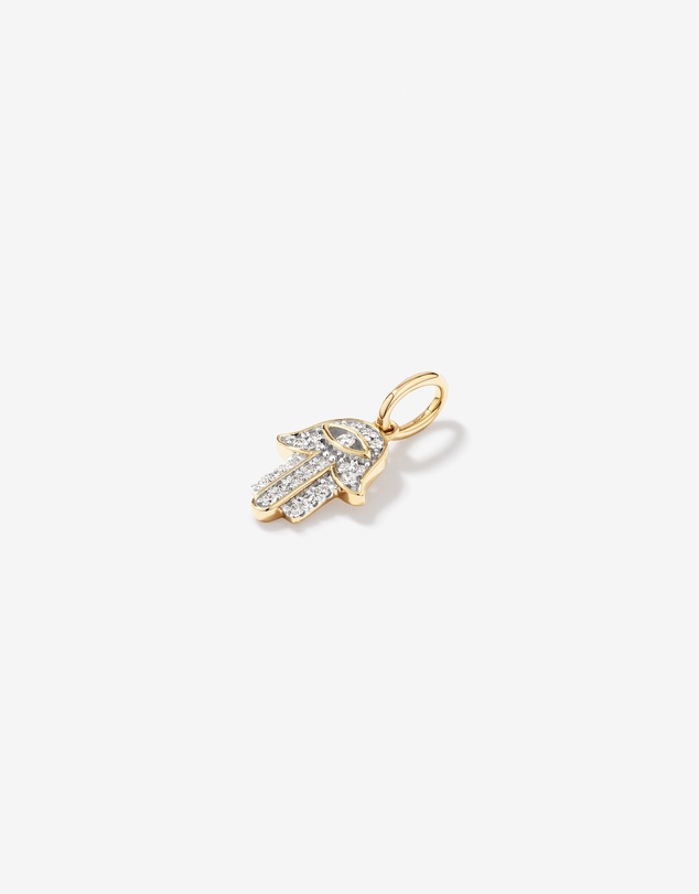 Michael Hill - Diamond Hamsa Hand Pendant in 10kt Yellow Gold
