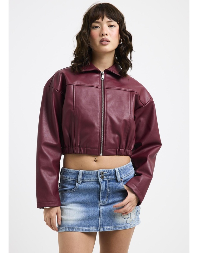 Neon Hart - Katana Crop Biker Jacket