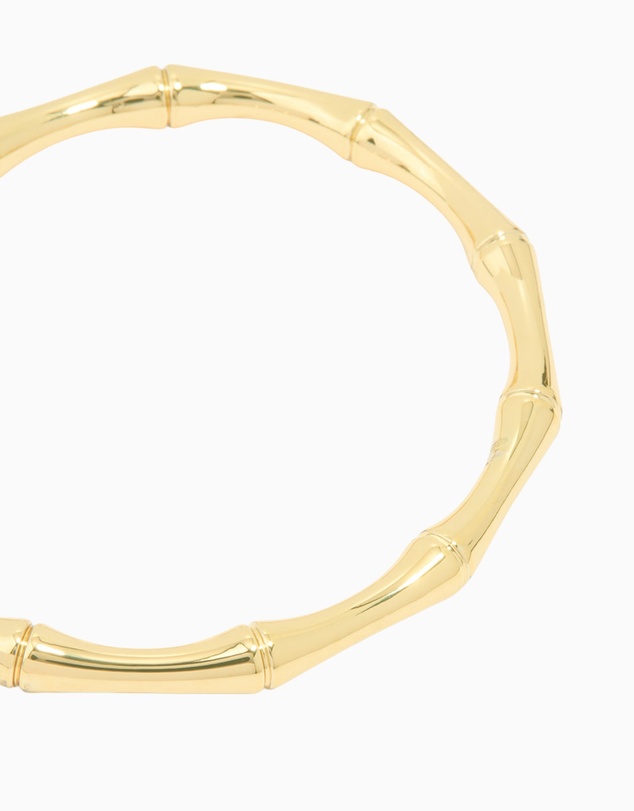 Lovisa - Gold Plated Bamboo Textured Wrist Cuff