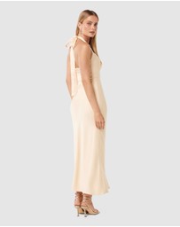 Forever New - Alice Halter Neck Satin Maxi Dress