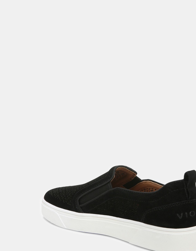 Vionic - Kimmie Perf Slip-On Sneaker - Black Suede