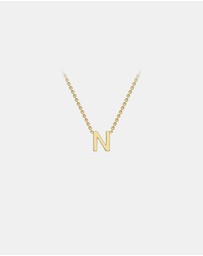 Zoe Olivia - 9K Gold Initial N Necklace